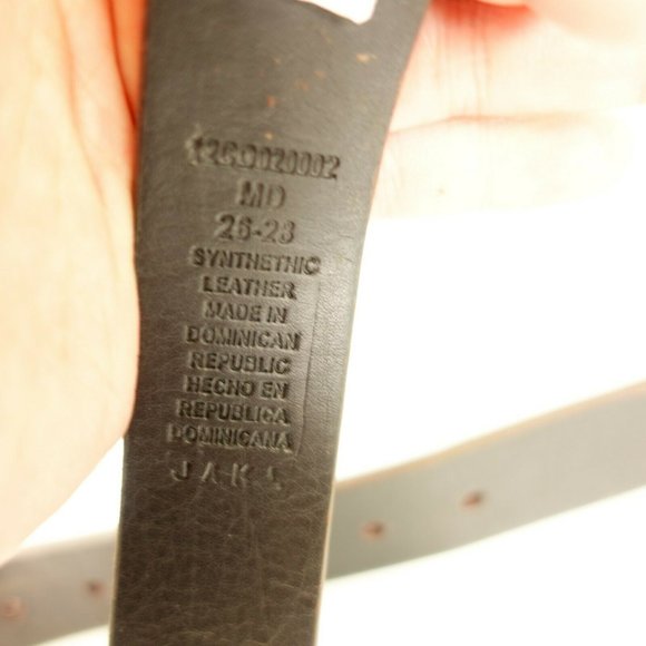 COLUMBIA Belt Men's Leather Brown Classic MEDIUM Work Frame Silver Buckle - Picture 9 of 9